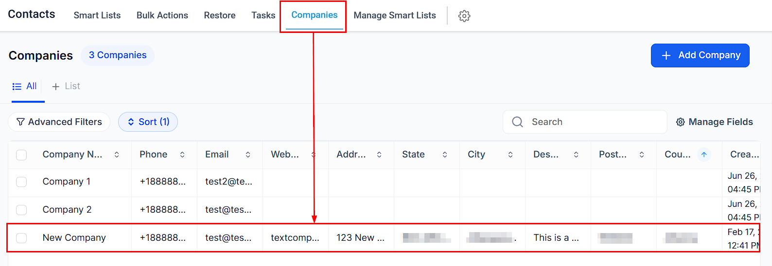 How to Add Contacts to a Company – figure 5