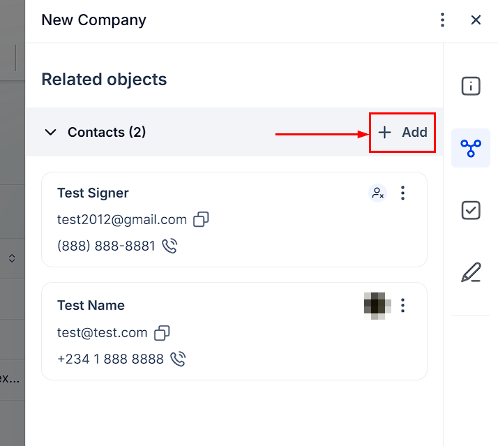 How to Add Contacts to a Company – figure 7