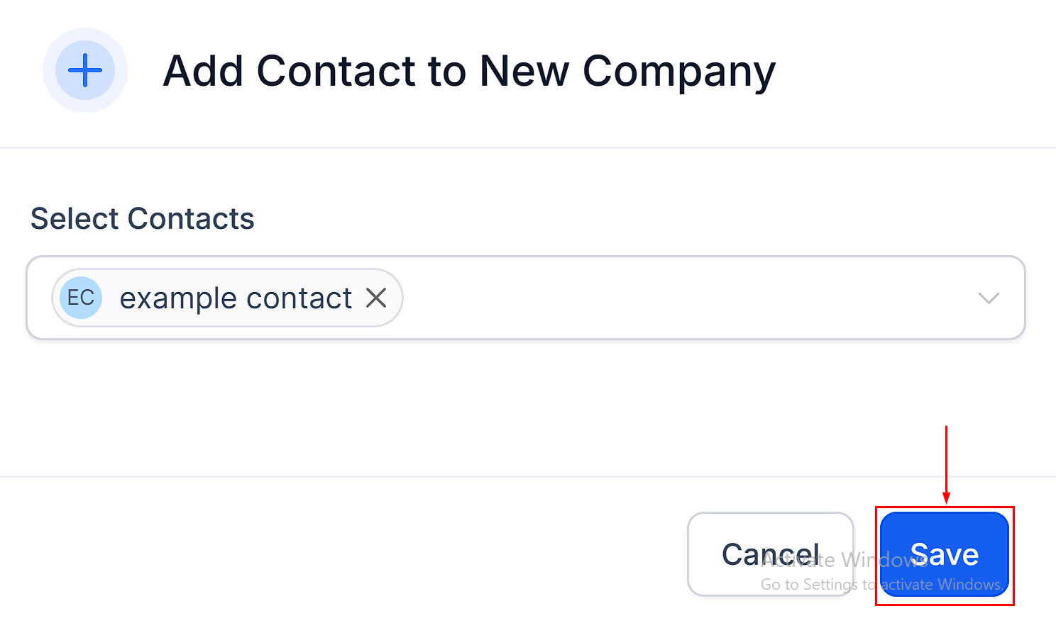 How to Add Contacts to a Company – figure 8