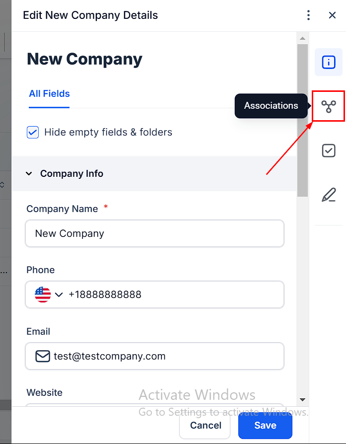How to Add Contacts to a Company – figure 10