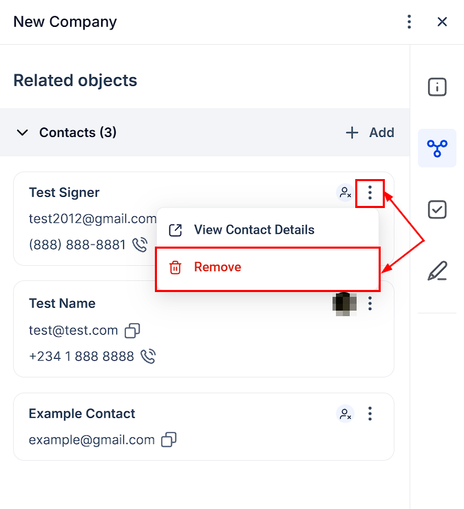 How to Add Contacts to a Company – figure 11