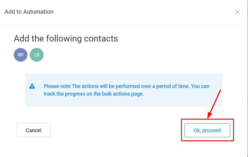 How To Add Multiple Contacts To an Automation – figure 2