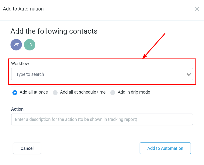 How To Add Multiple Contacts To an Automation – figure 3