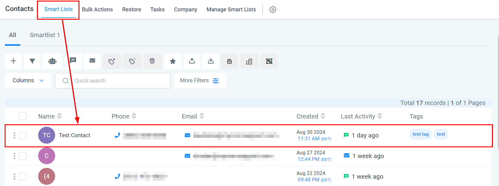 How to Apply A Manual Charge to A Contact – figure 1