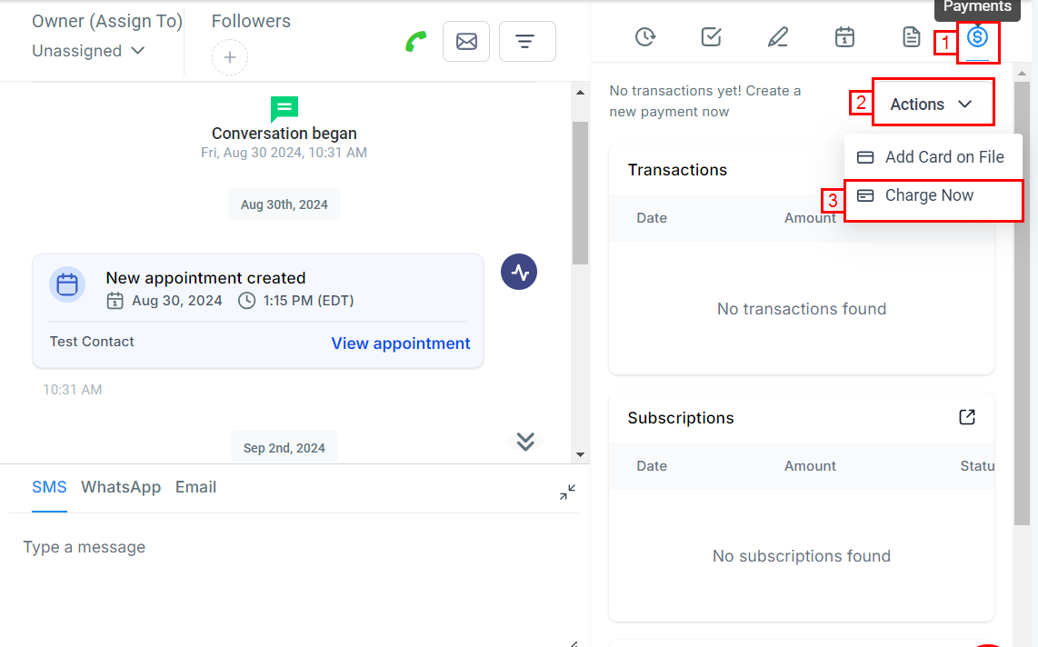 How to Apply A Manual Charge to A Contact – figure 2