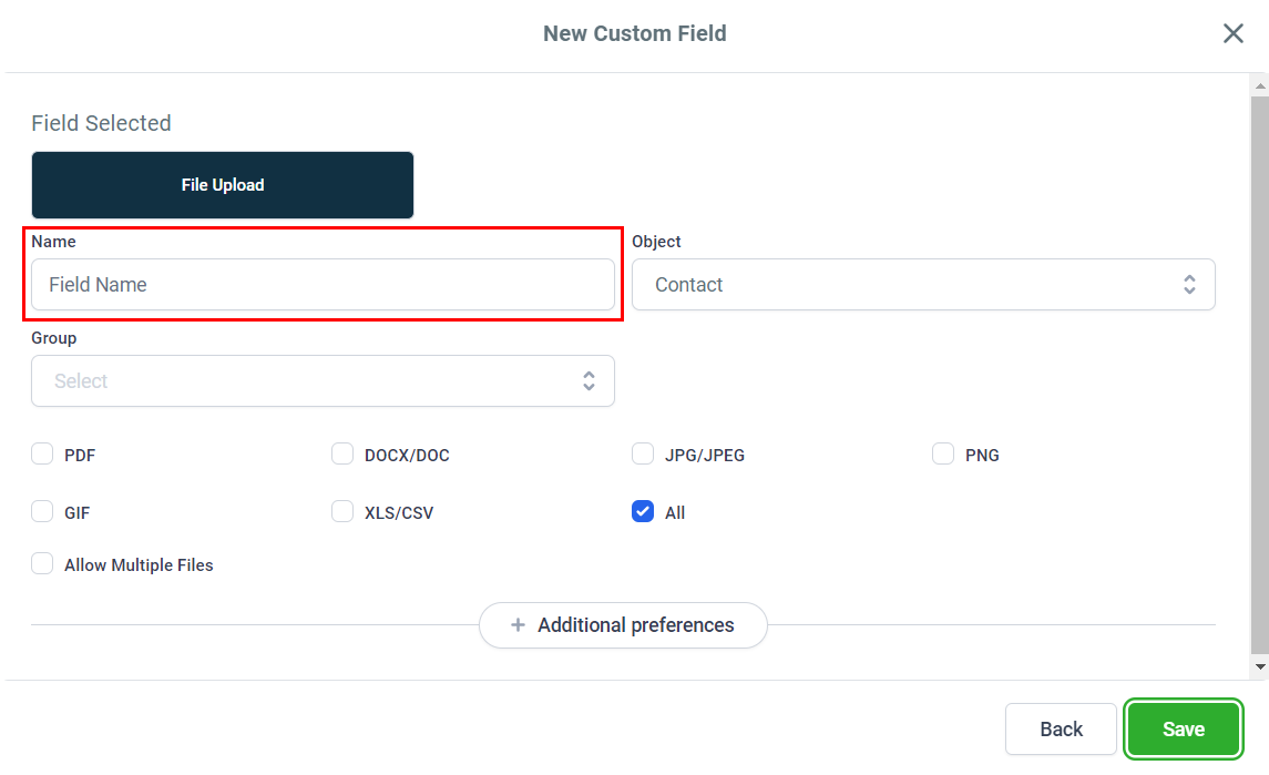 How to Attach Files To A Contact Record – figure 3
