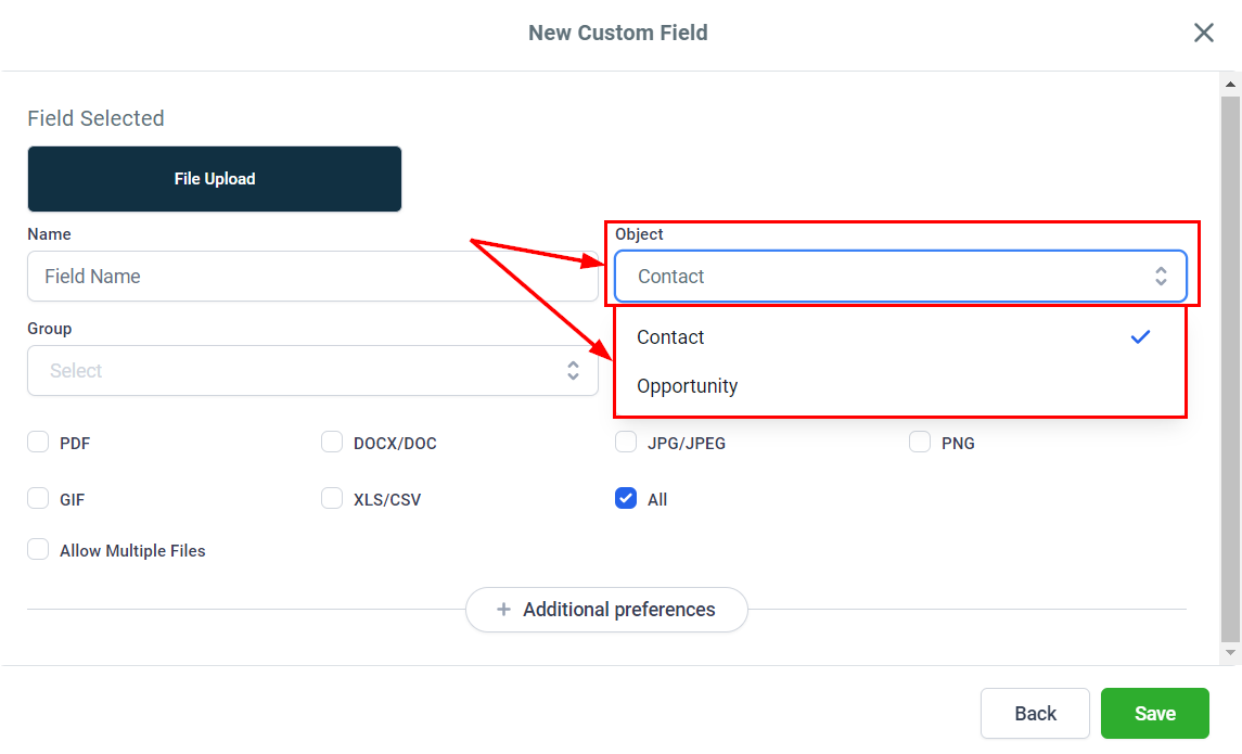 How to Attach Files To A Contact Record – figure 4