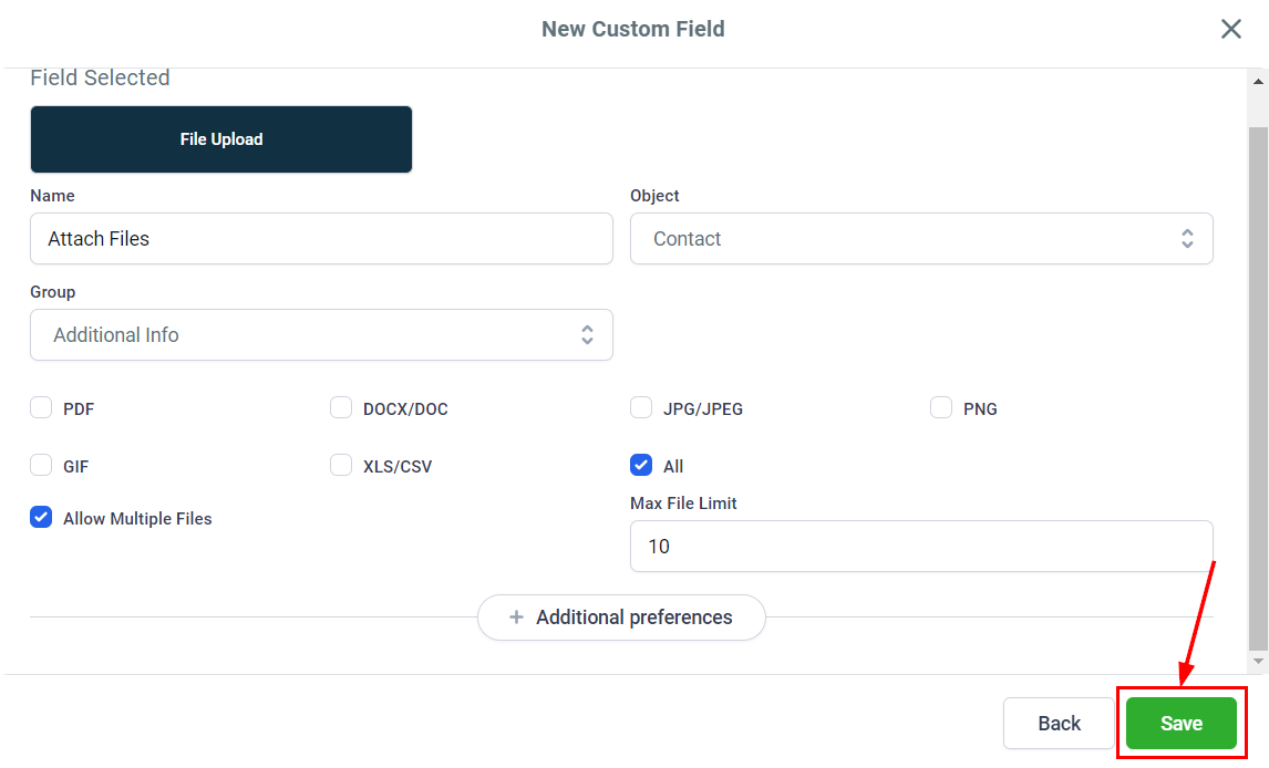 How to Attach Files To A Contact Record – figure 8