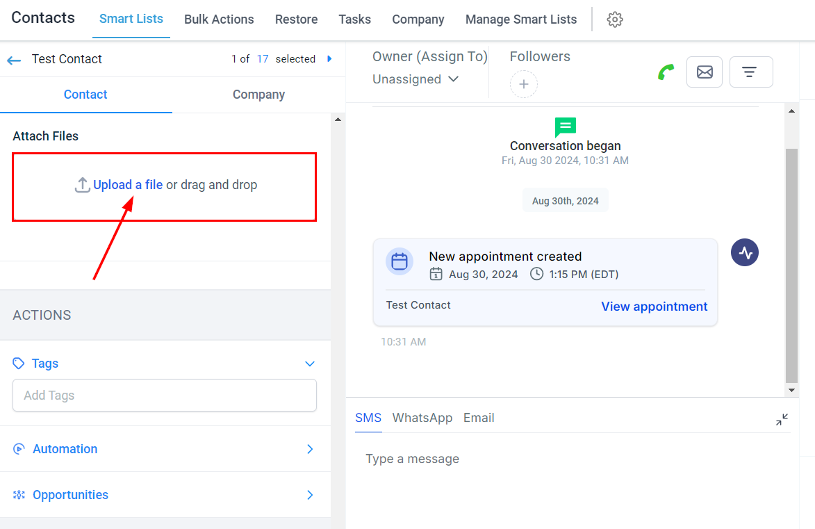 How to Attach Files To A Contact Record – figure 10