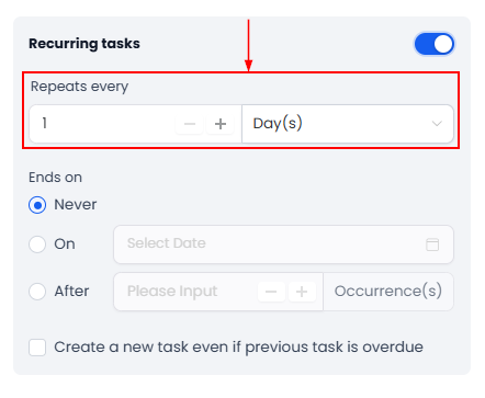 How to Create a Task – figure 6