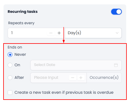 How to Create a Task – figure 7
