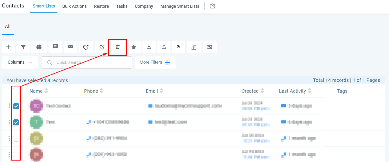 How To Delete Multiple Contacts – figure 2