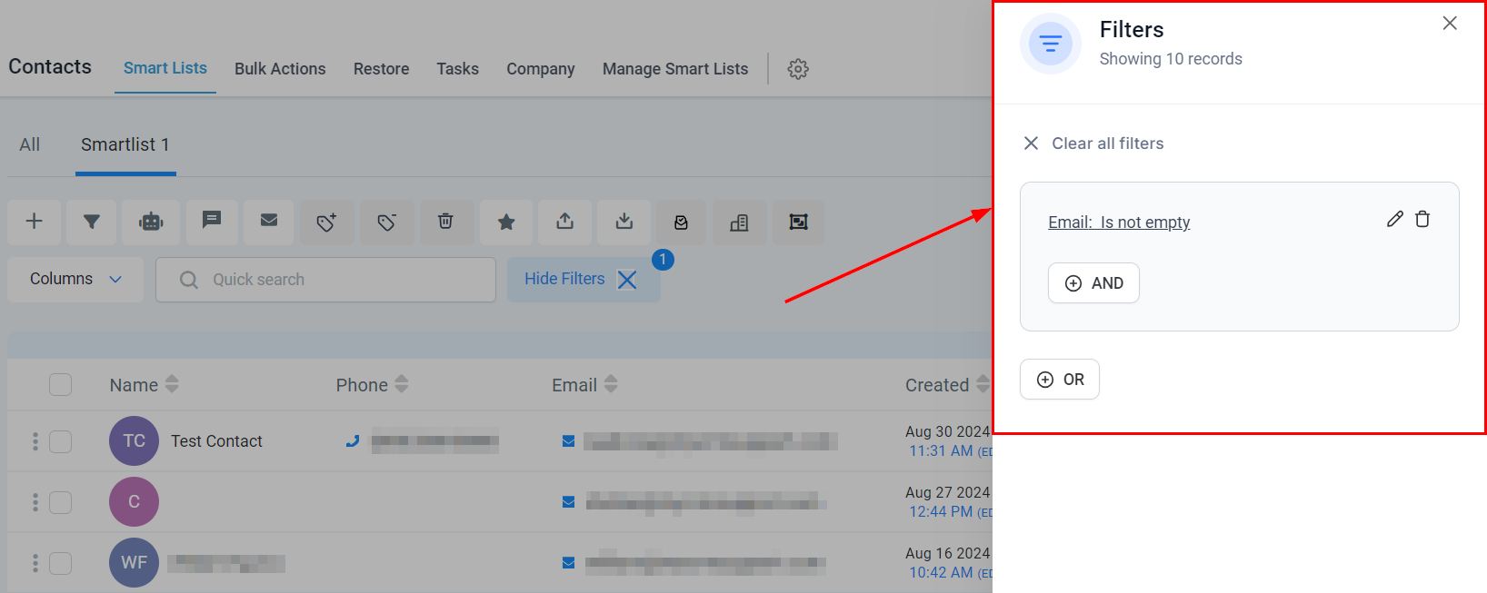 How To Edit Smart Lists – figure 3