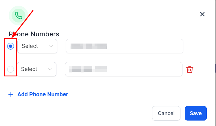 How to Input Multiple Phone Numbers for a Contact – figure 5