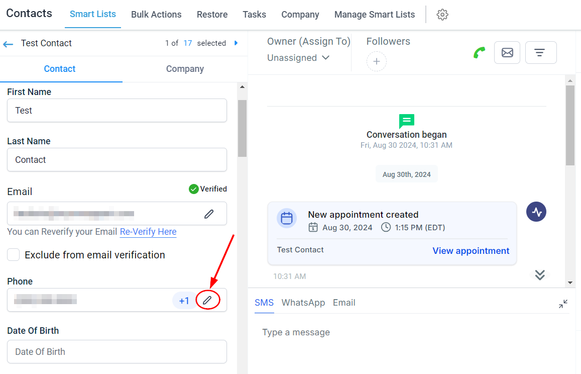 How to Input Multiple Phone Numbers for a Contact – figure 7