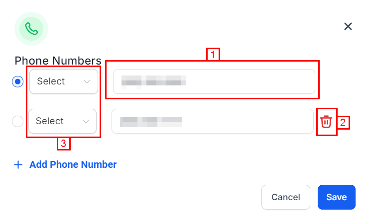 How to Input Multiple Phone Numbers for a Contact – figure 8