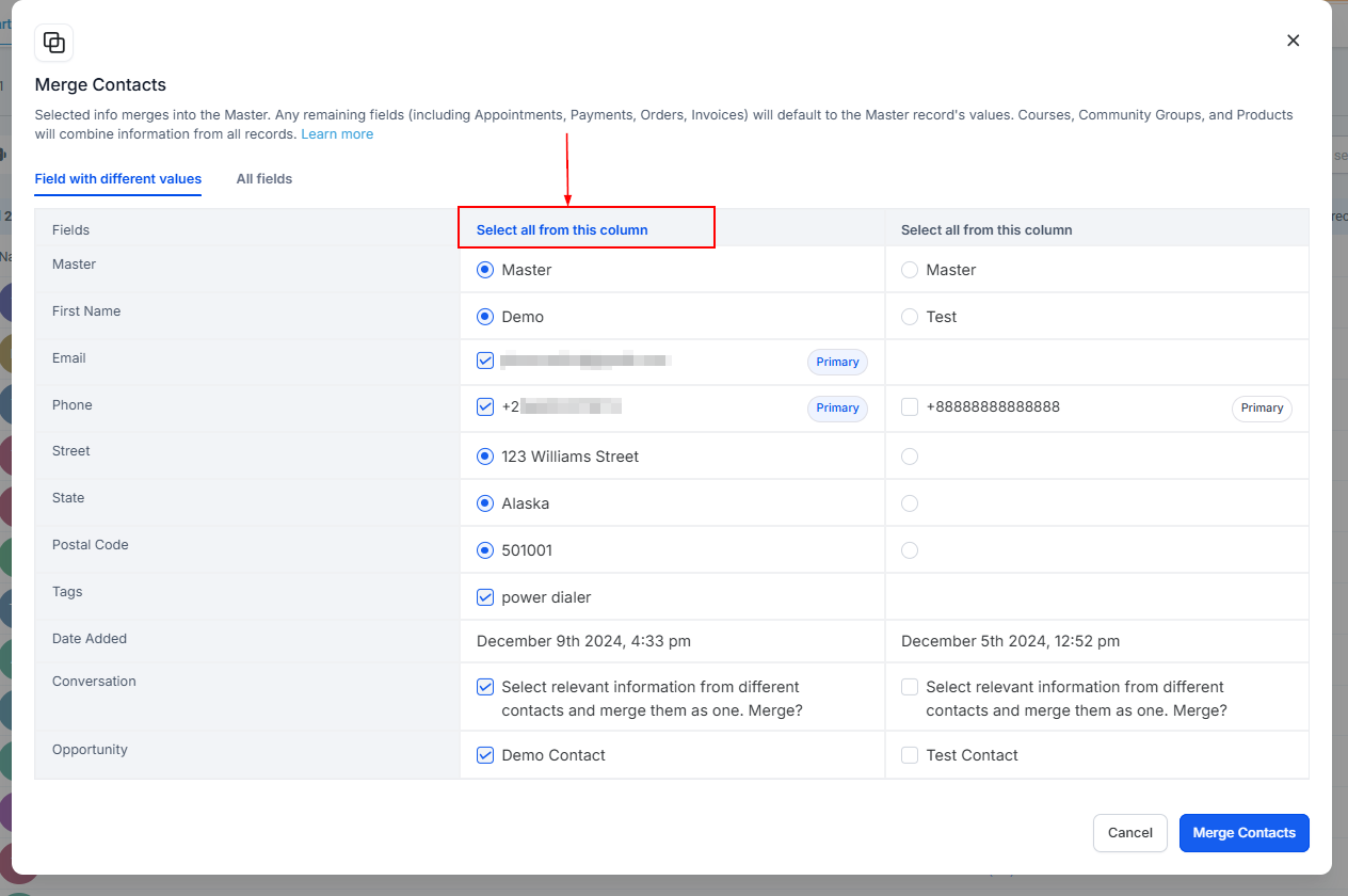 How To Merge Multiple Contacts – figure 2