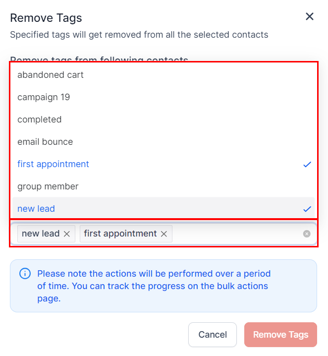 How To Remove Tags From Multiple Contacts – figure 4