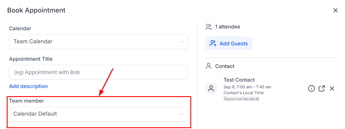 How to Schedule an Appointment from the Contacts Tab – figure 5