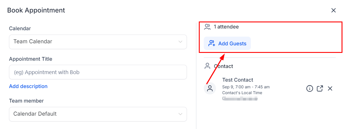 How to Schedule an Appointment from the Contacts Tab – figure 6