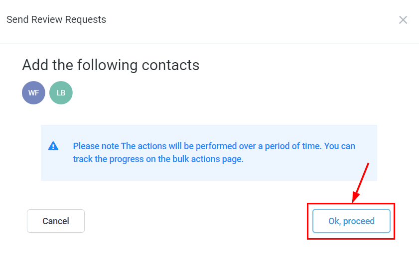 How To Send Review Requests To Multiple Contacts – figure 2
