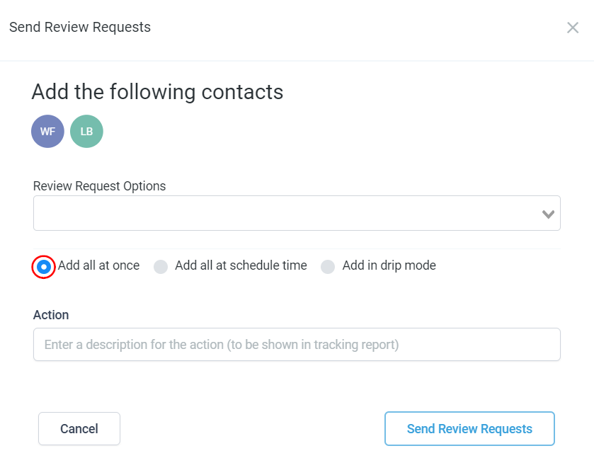 How To Send Review Requests To Multiple Contacts – figure 4