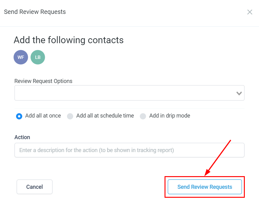 How To Send Review Requests To Multiple Contacts – figure 8
