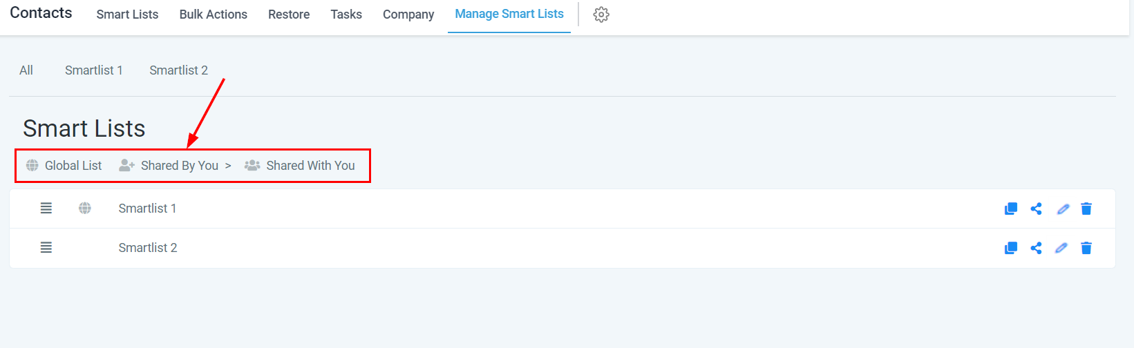 Managing Your Smart Lists – figure 6