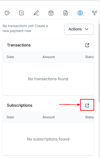 Subscriptions & Invoices in Contact Details – figure 5