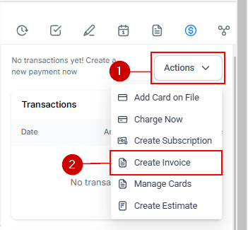 Subscriptions & Invoices in Contact Details – figure 7