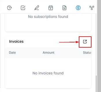 Subscriptions & Invoices in Contact Details – figure 11