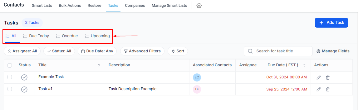 Tasks Overview – figure 4