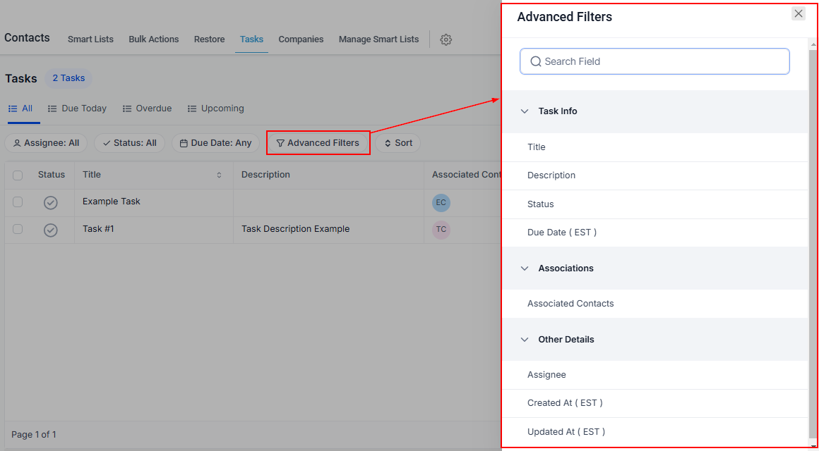 Tasks Overview – figure 8