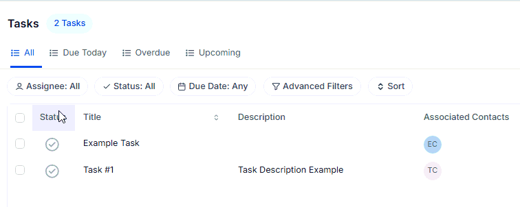 Tasks Overview – figure 12