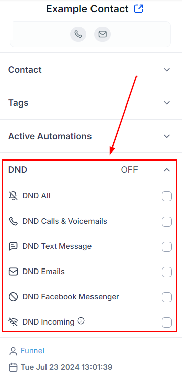 Contact Information in Conversations – figure 6