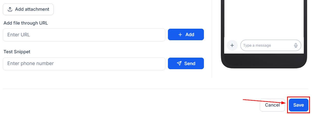 Create & Use SMS Snippets – figure 6