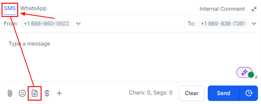 Create & Use SMS Snippets – figure 9