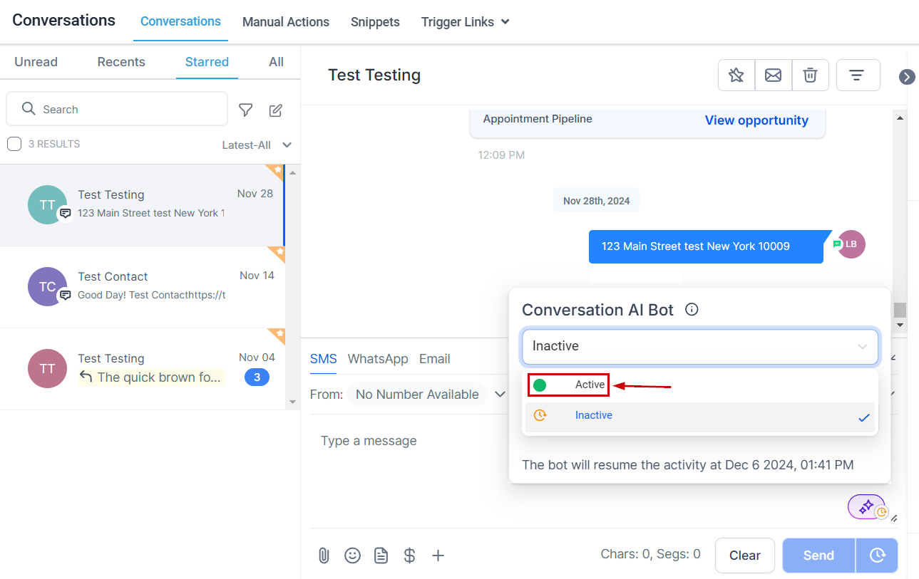 How to Manage Bot Status for Individual Contacts – figure 4