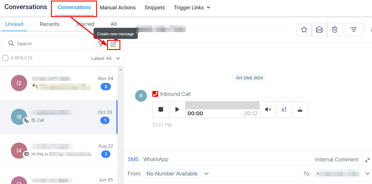 How to Send a Group SMS – figure 1