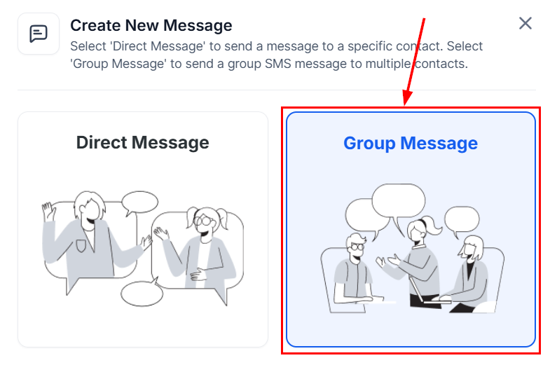How to Send a Group SMS – figure 2