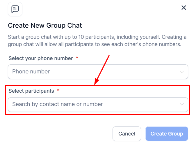 How to Send a Group SMS – figure 4