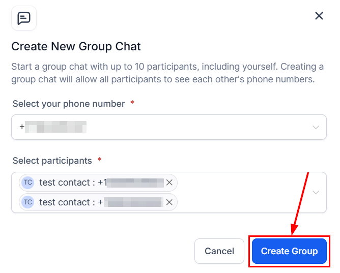 How to Send a Group SMS – figure 5