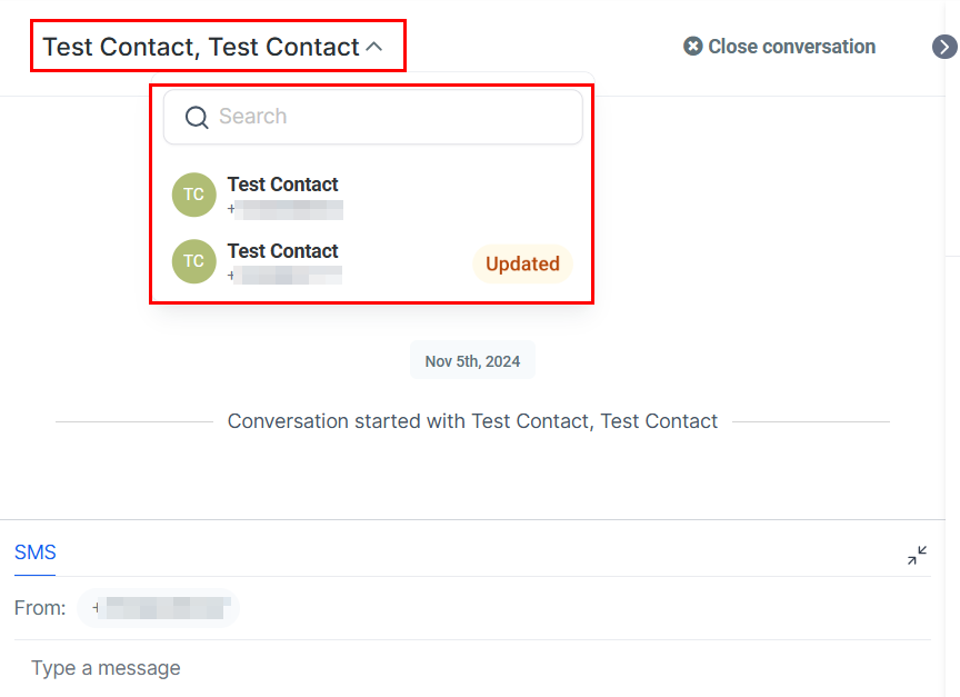 How to Send a Group SMS – figure 7