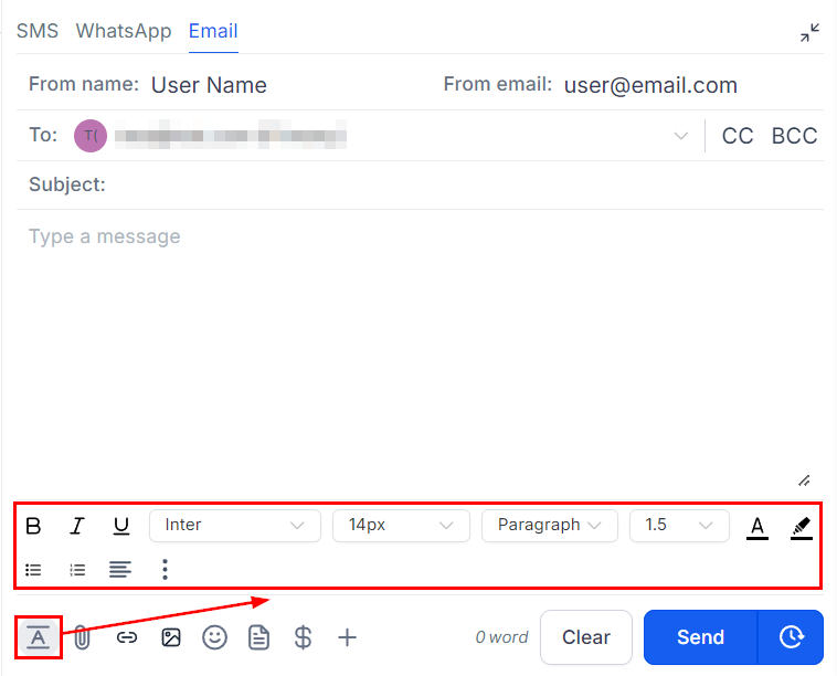 How to Send an Email – figure 2