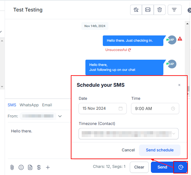 How To Send An SMS – figure 11