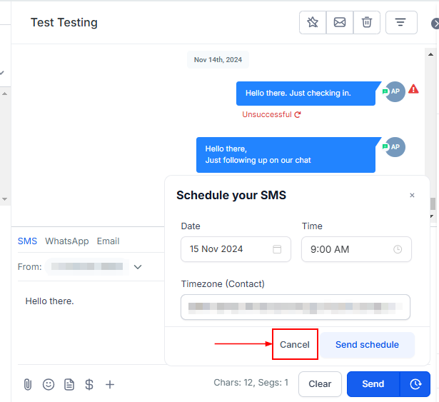 How To Send An SMS – figure 12