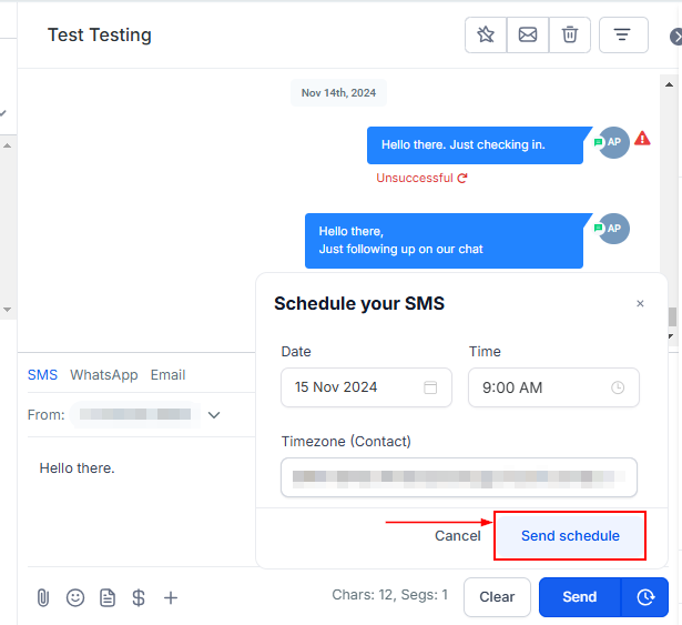 How To Send An SMS – figure 13