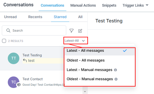 How To use Conversation Filters & Bulk Actions Overview – figure 8