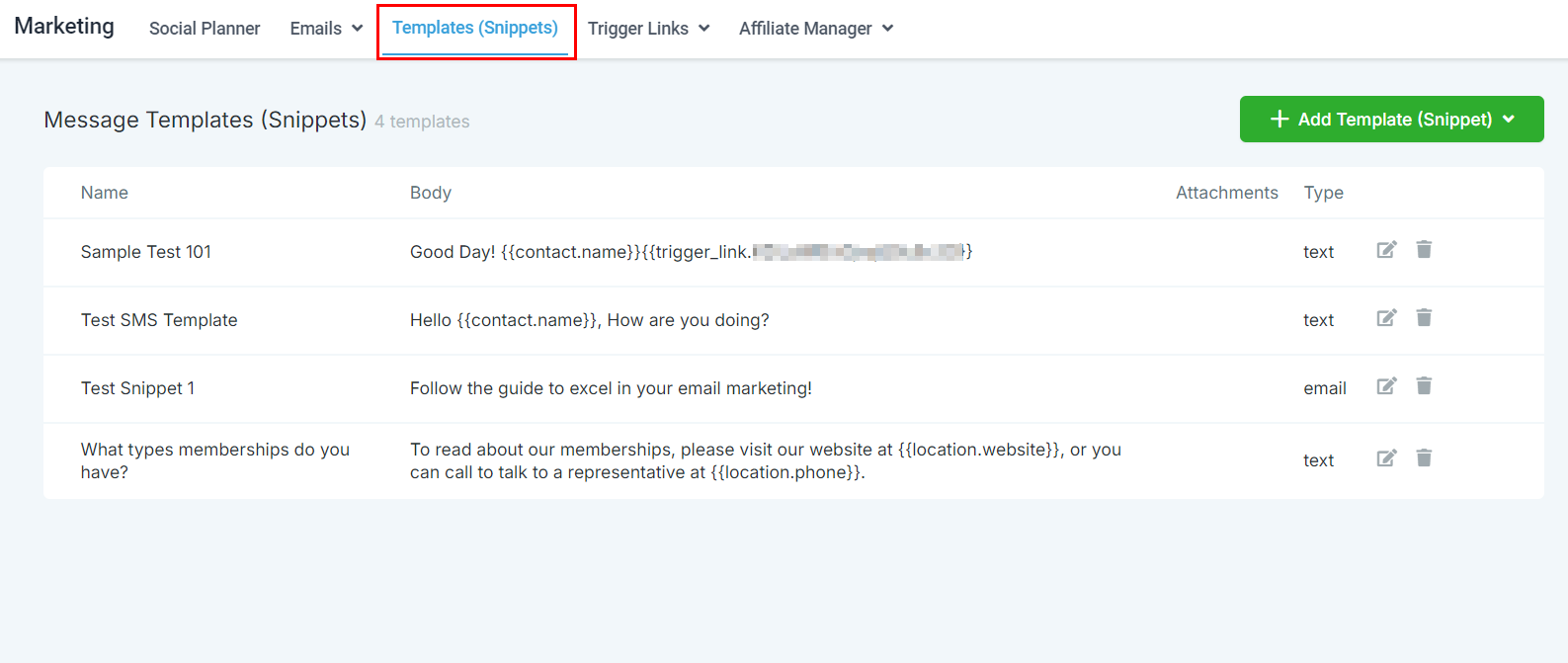 How to Use Snippets for WhatsApp Messaging – figure 1