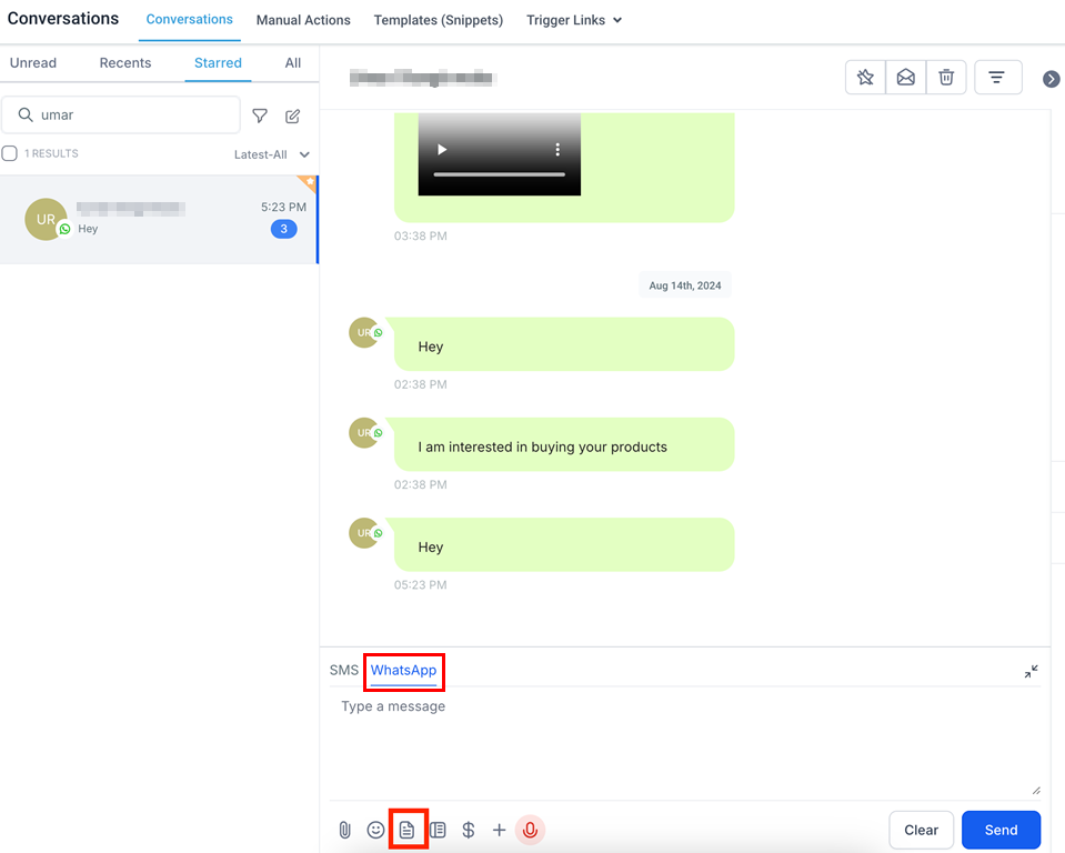 How to Use Snippets for WhatsApp Messaging – figure 3